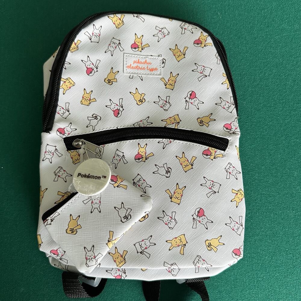 Pikachu Pokémon Mini Backpack by Bioworld with Matching Coin Pouch